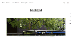 Desktop Screenshot of blickfeld-wuppertal.de